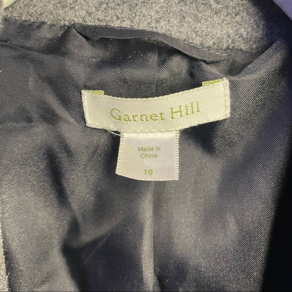 Garnet Hill Grey Peacoat Size 10 - Picture 2 of 5